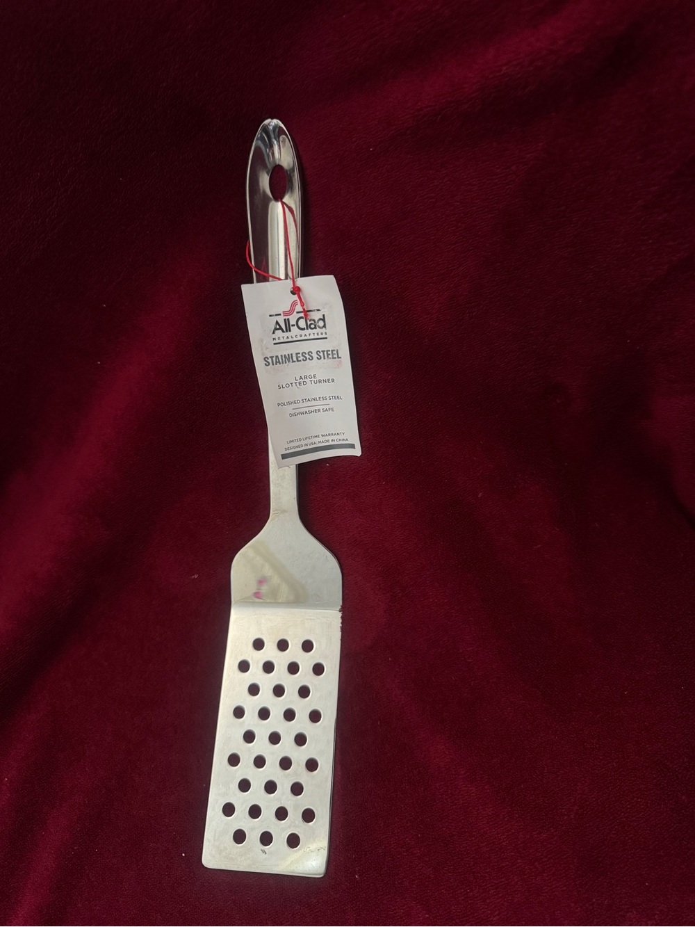 All-clad Stainless Steel Slotted Turner - Silver